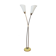 Rare Mid-century White Flower Floor Lamp by Zukov - 1960