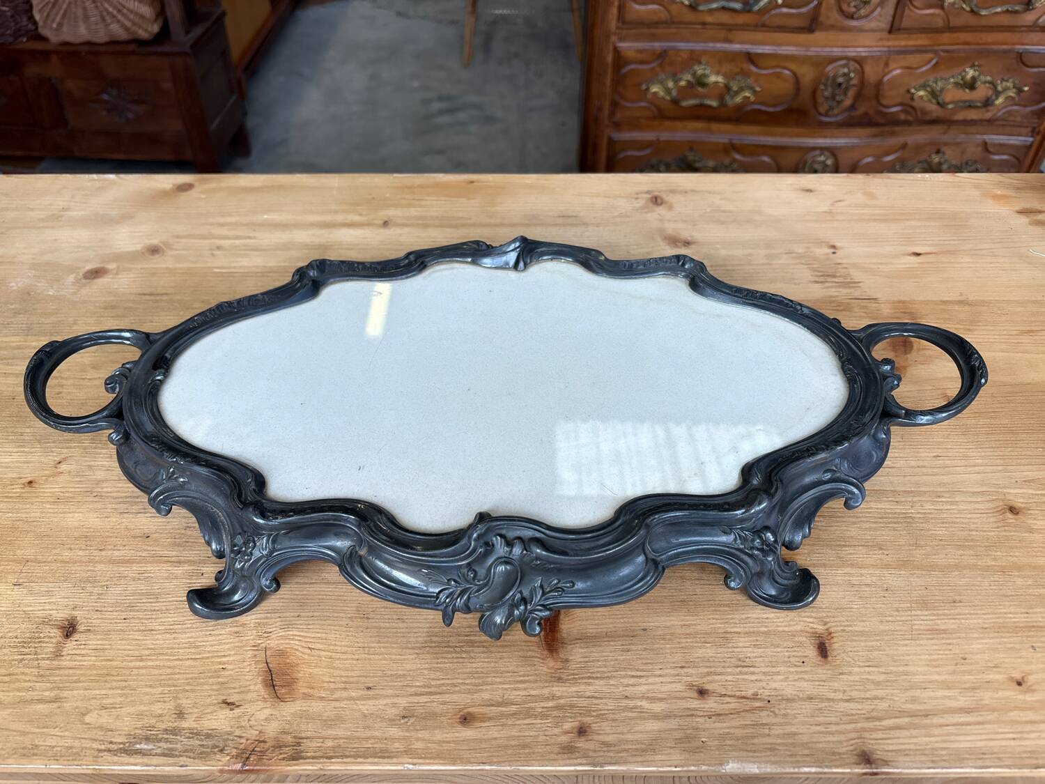 Grand Plateau de Service Style Louis XV / Rocaille