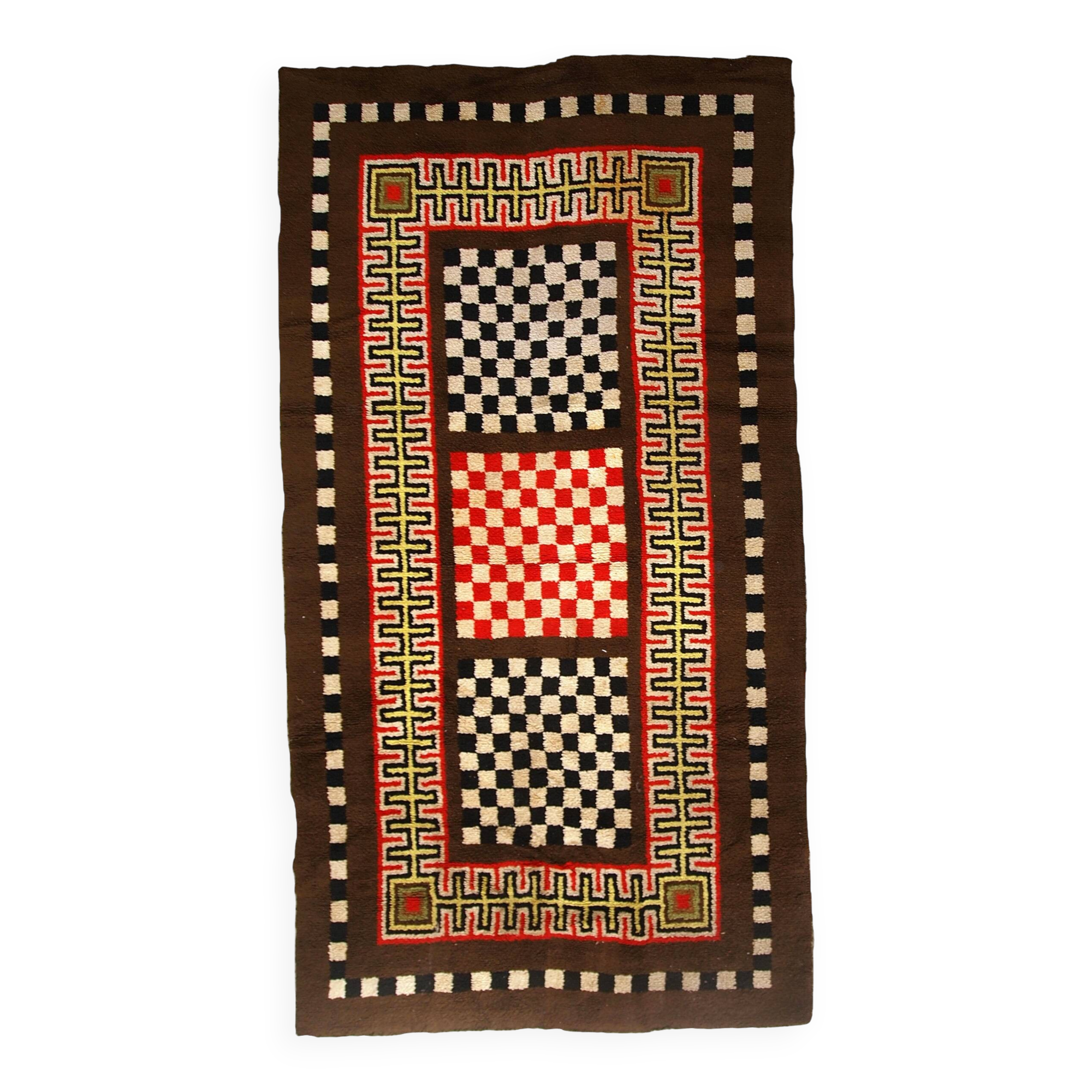 Tapis Moderne Vintage Français, Années 1960, Élégance et Design Unique