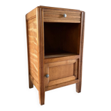 Cube bedside table in oak 1950s