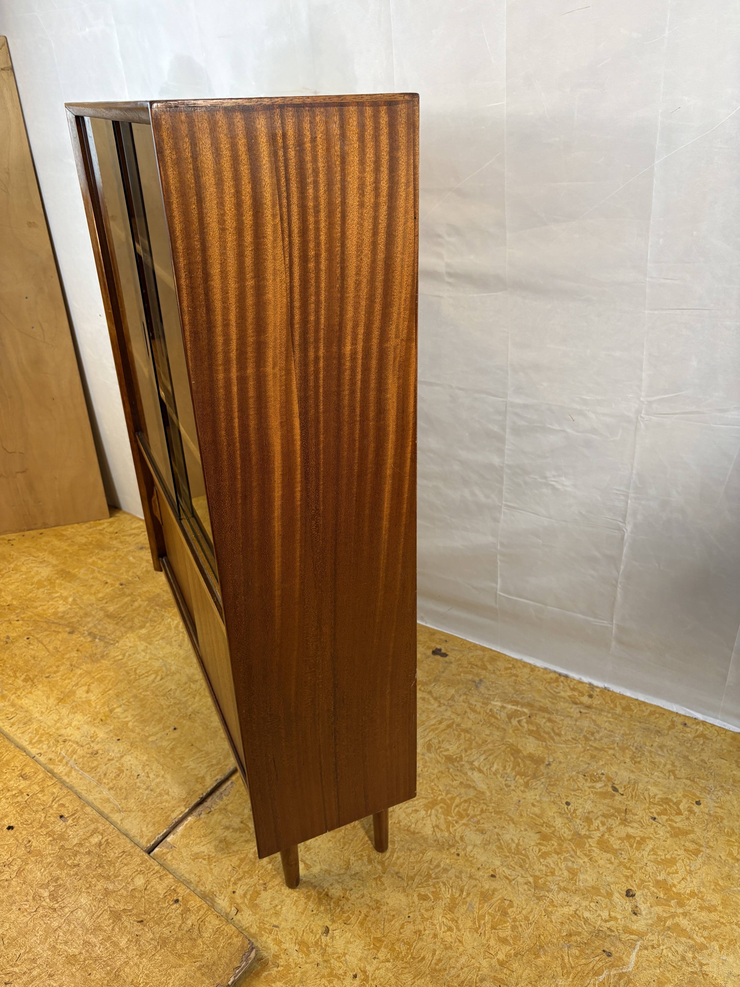 Mid Century Retro Teak Bookcase / Display Cabinet by Herbert E. Gibbs 1960