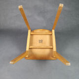 Chaise tout bois enfant pieds compas siglée 118
