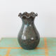 Blue grey Accolay vase in glazed ceramic, with hallmark