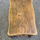 Small vintage low stool made of turned solid wood footrest 1960