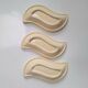 3 x Verceram earthenware leaf dishes from the 60s