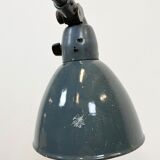 Industrial Grey Enamel Gooseneck Desk Lamp from Siemens, 1950s