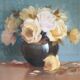 Huile sur toile " Bouquets de roses " signé Charles Liebert