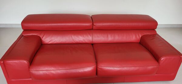 1 canapé roche bobois  rouge