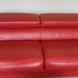 1 red roche bobois sofa