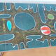 Coffee table in ceramic tiles 60s/70s