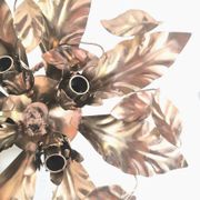 Floral metal ceiling lamp design MM Lampadari 70s