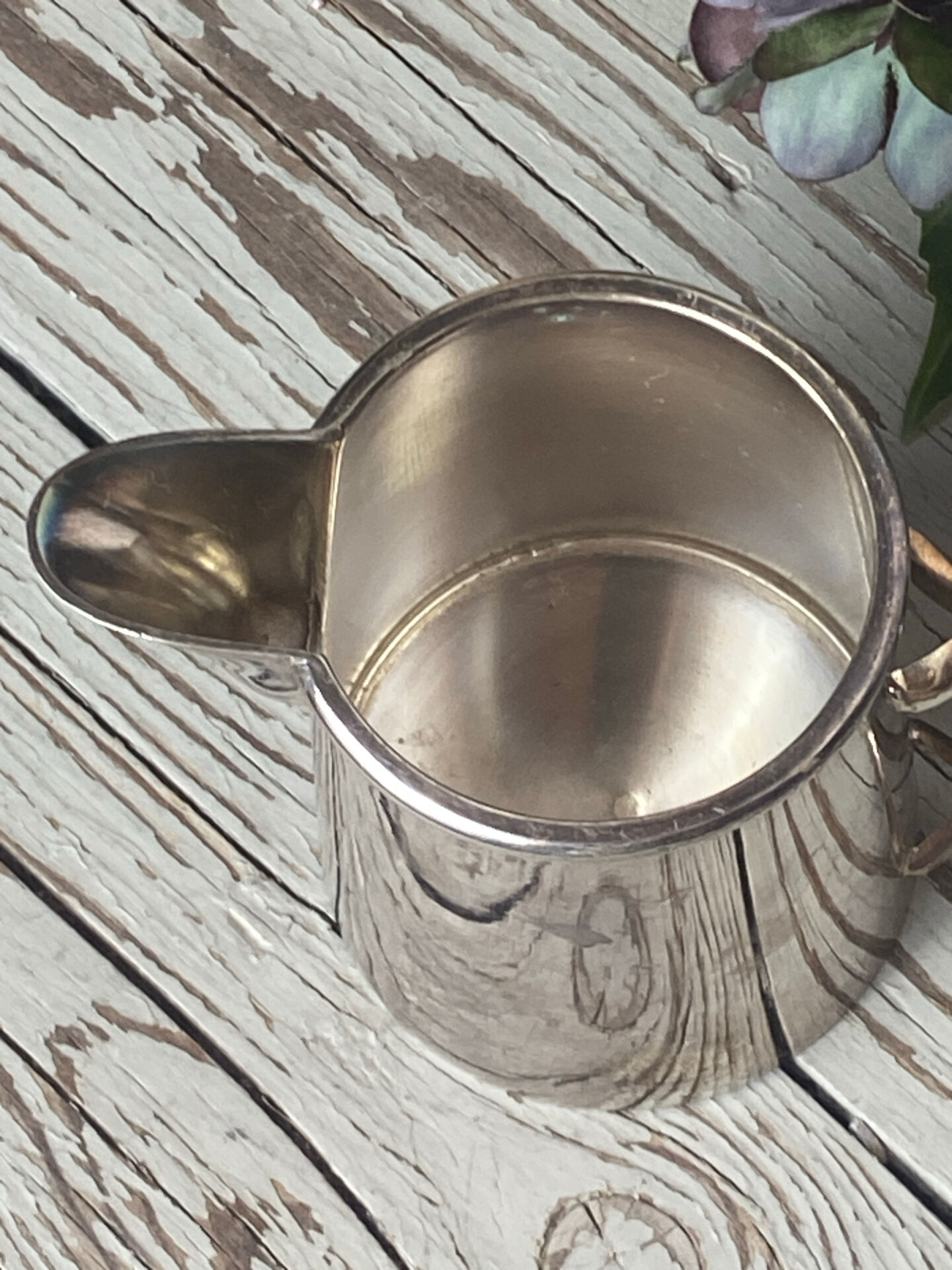 Silver-plated milk jug