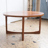 Rosewood round coffee table