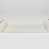 United Workshops Rigitulle brass and perforated metal plateau, Germany, 1970s