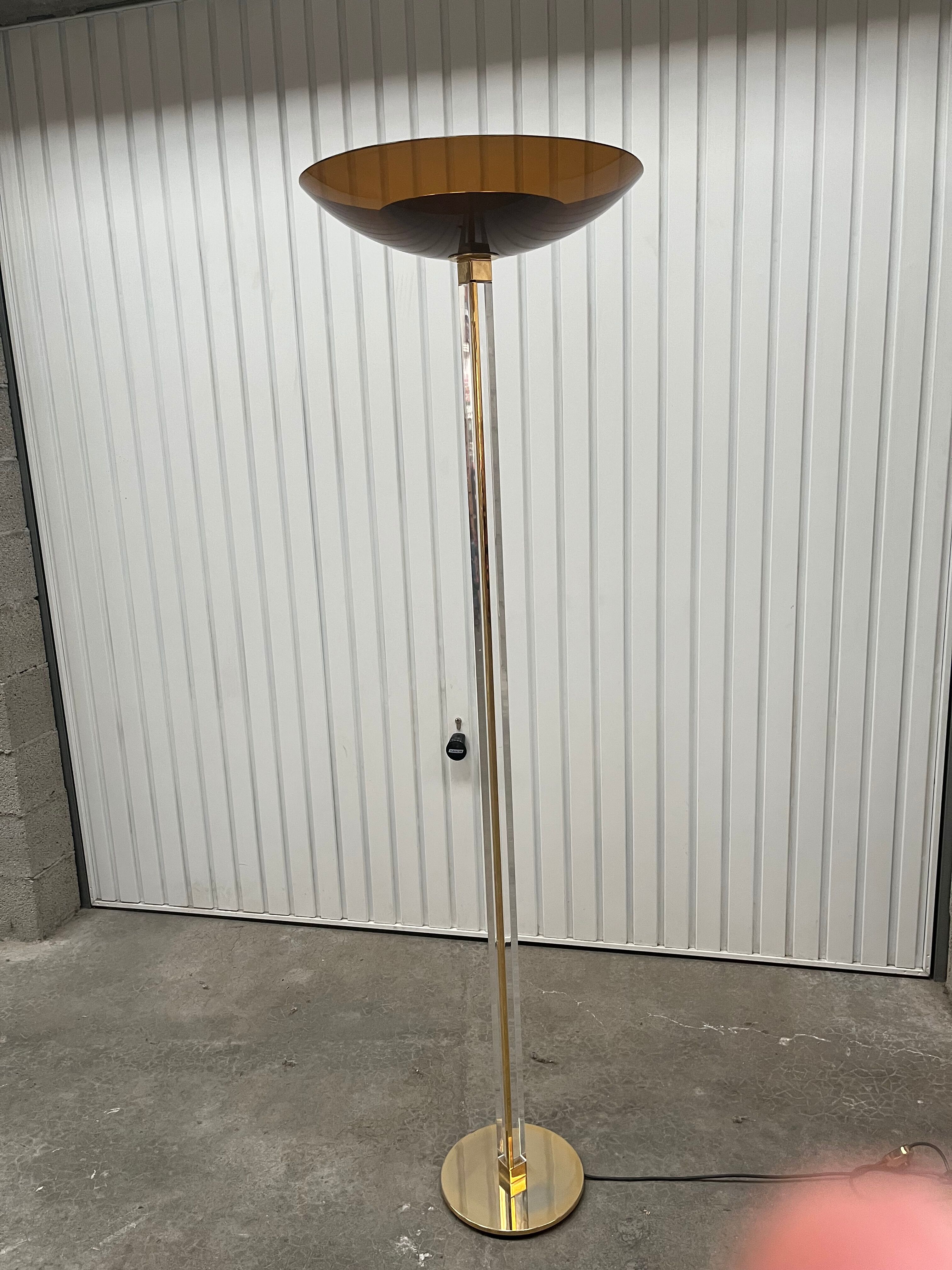 Plexi floor lamp from the 70s