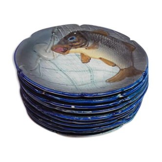 Vintage fish plate service