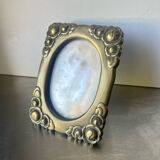 Cadre photo en laiton art nouveau