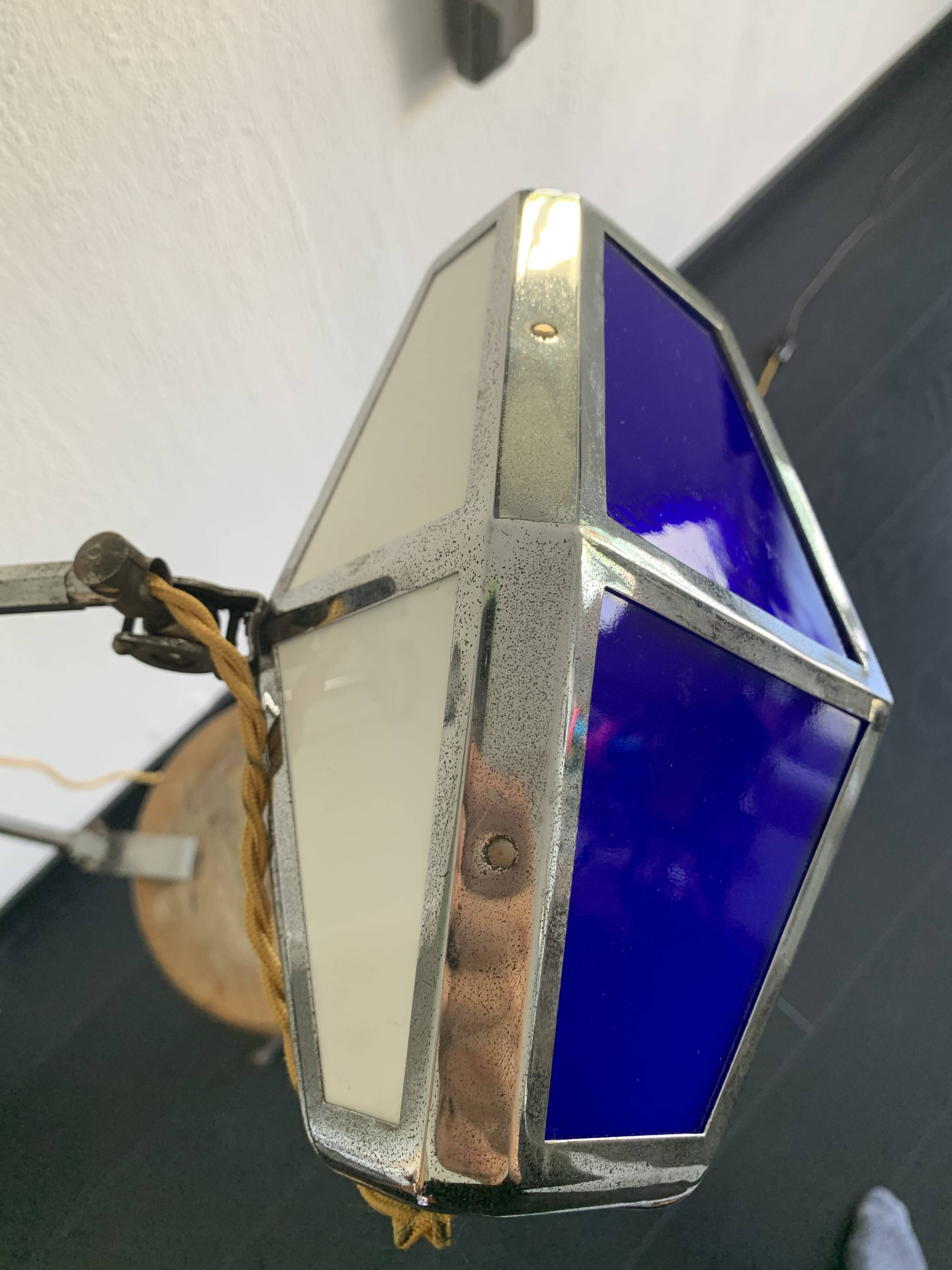 Large vintage 1920s Pirouett architect Art Deco lamp - 50 cm