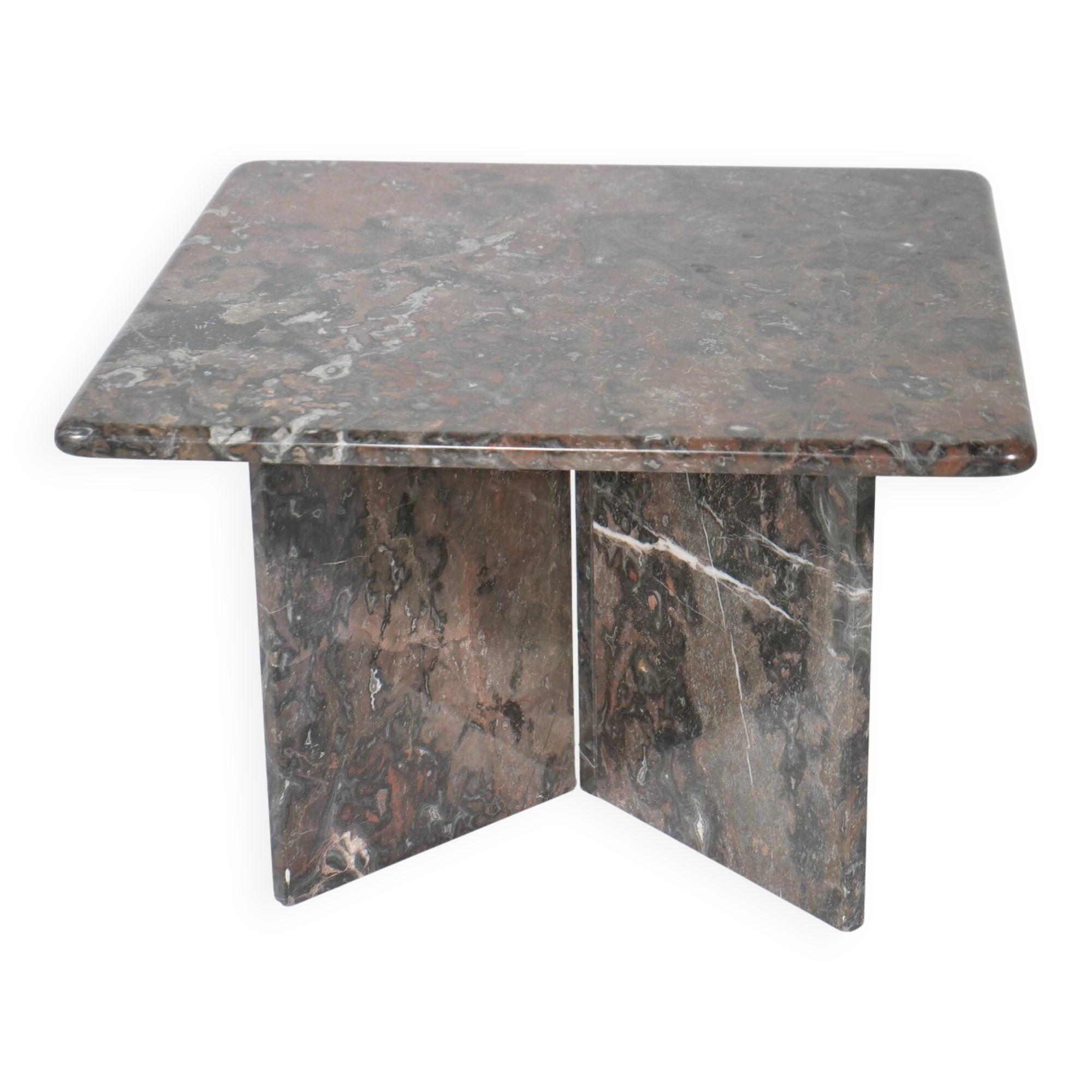 Table basse en marbre véritable vintage des années 1970