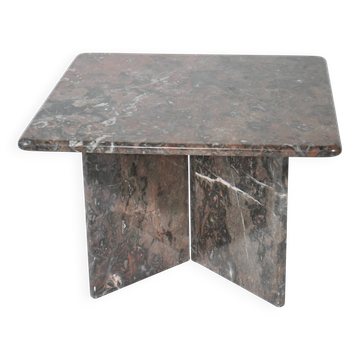 Table basse en marbre véritable vintage des années 1970