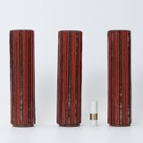 Pottery Mosaic Vases by W. Zimmermann for Ritter Set of 3