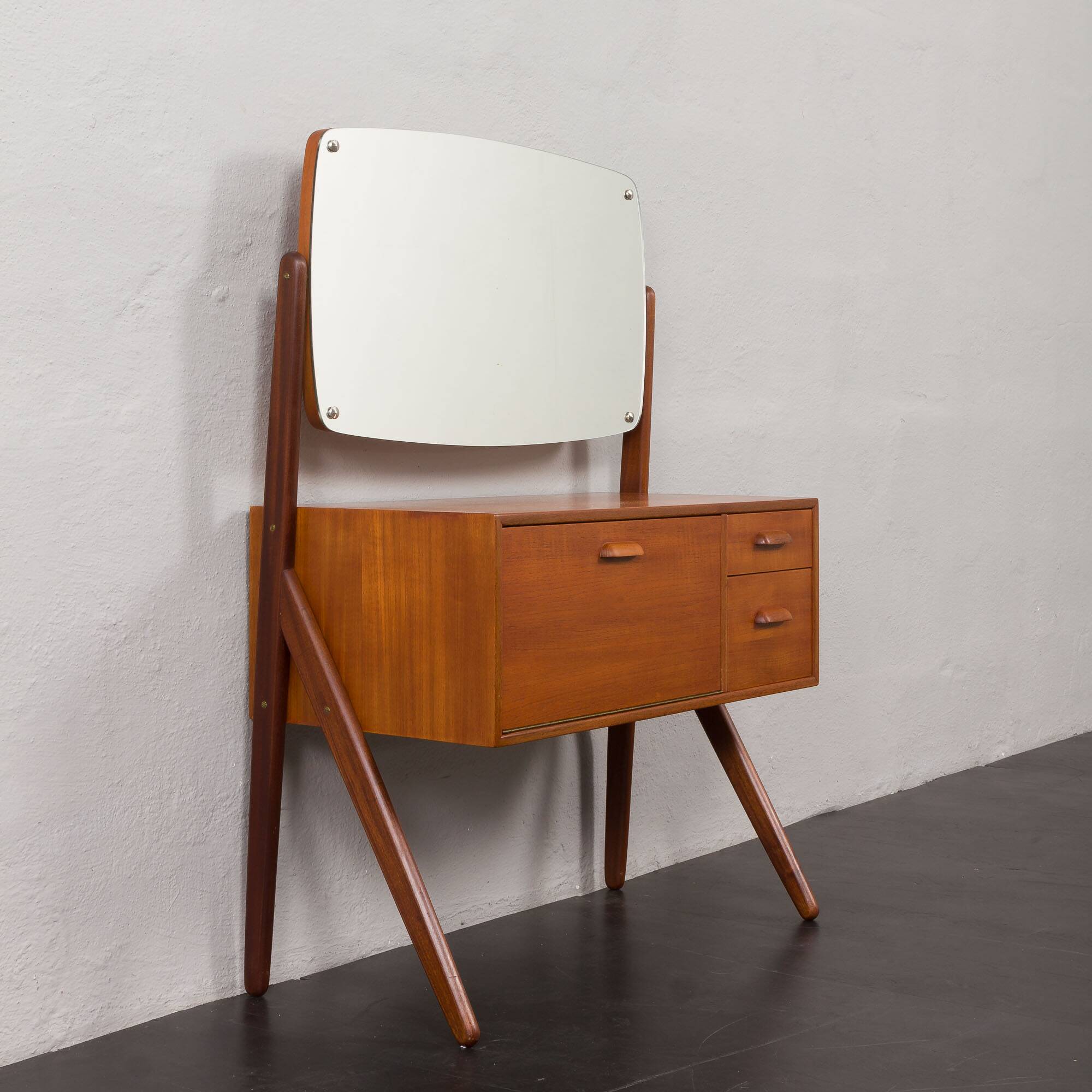 Mid-century Danish Teak Dressing Table from Ølholm Møbelfabrik,1960s