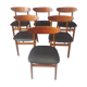 Suite de 6 chaises n°210 en teck Farstrup Mobel