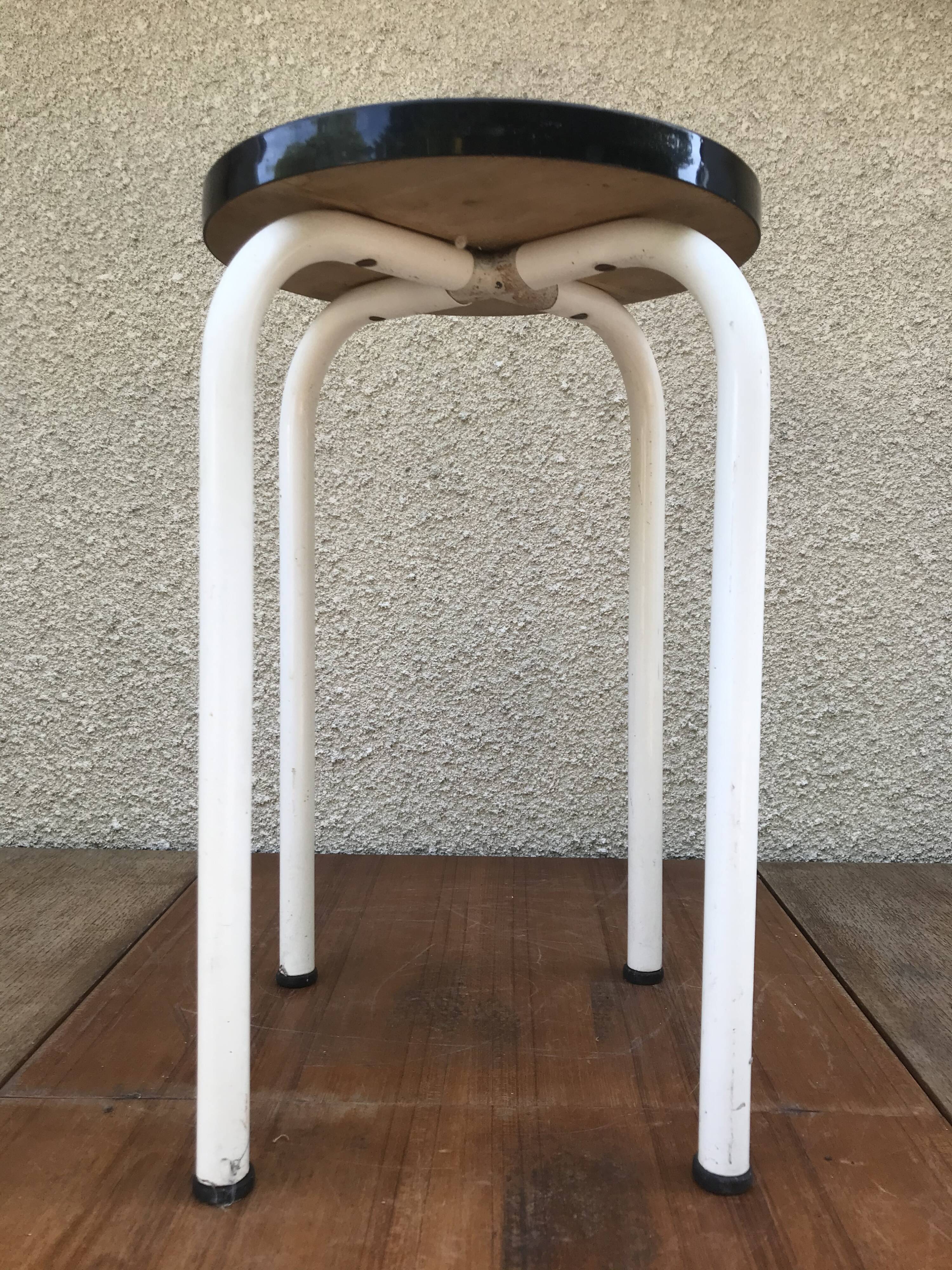 Formica blue stool