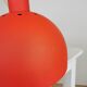 Vintage Orange Chrome Pendant Light: 1970s Space Age Lamp