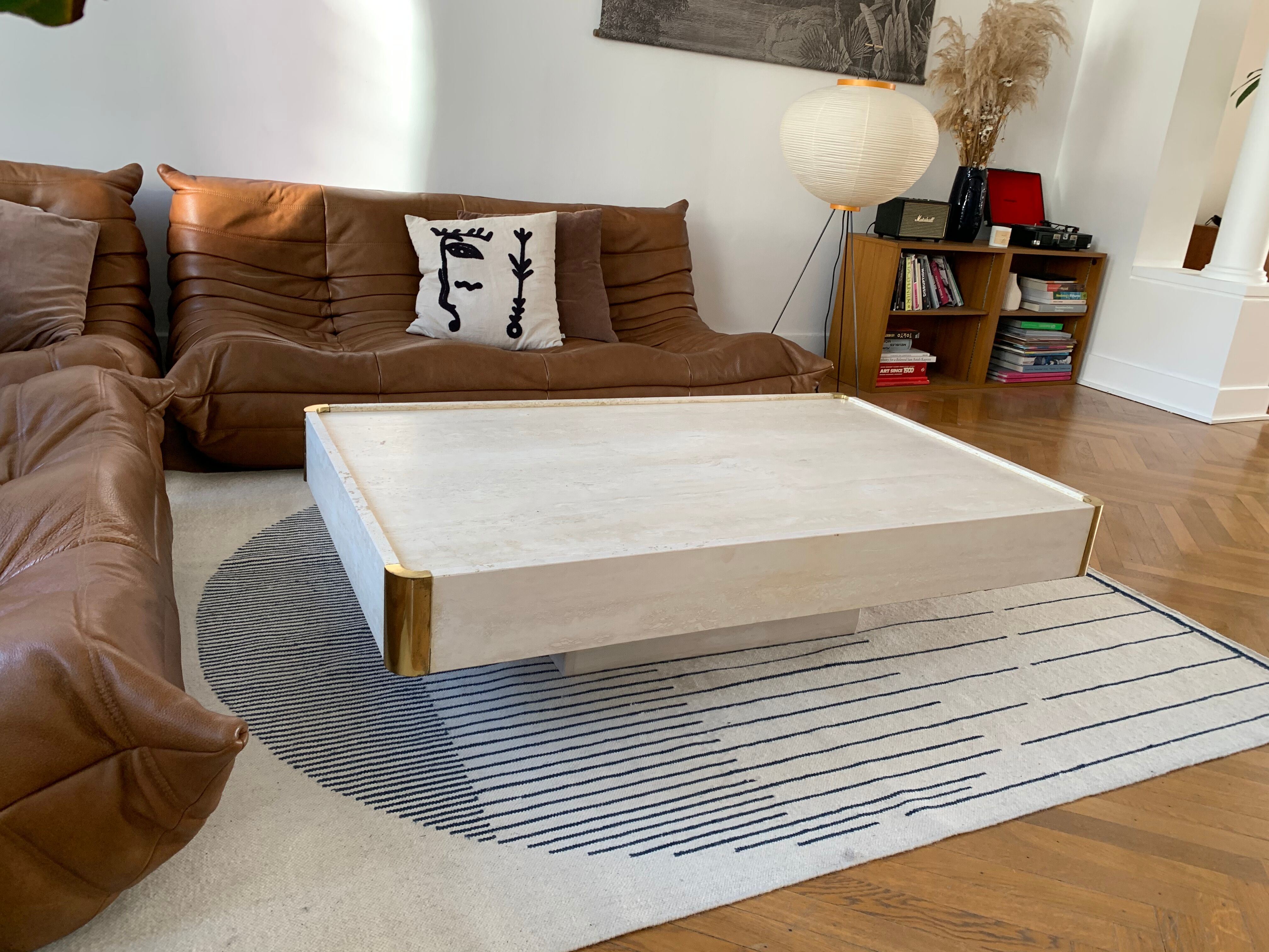 Travertine coffee table Mario Sabot