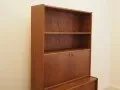 Teak bookcase with bar cabinet and secretary, Dammand & Rasmussen, Denmark, 1960s