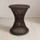 Vintage 1970s rattan tamtam diabolo stool