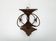 Danish mid-century brutalist metal wall sculpture and candle holder by Henrik Horst, 1960s.
