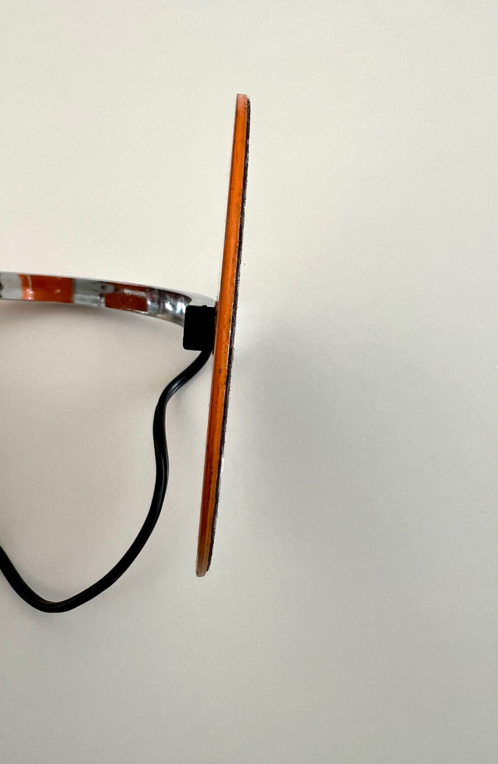 Targetti lamp vintage 1960s space age orange chrome