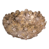 Murano Ceiling Light Flower by Seguso for Venini, Italy, 1960s