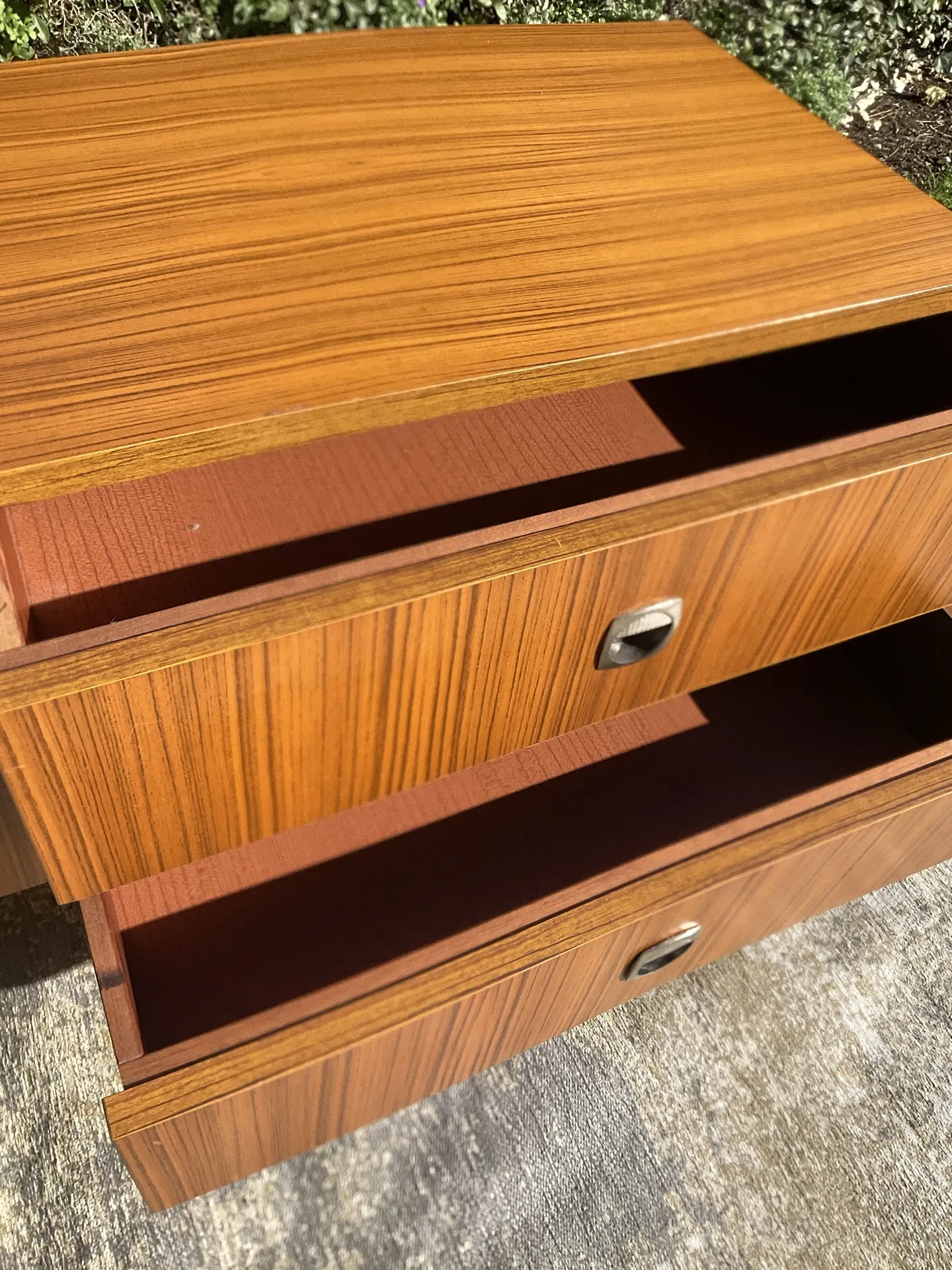 Vintage teak TV unit from the 1970s.