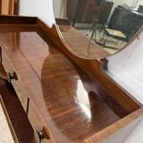 vintage art deco console /sideboard with mirror
