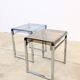 Lot de 2 tables d’appoint Marc Berthier années 60