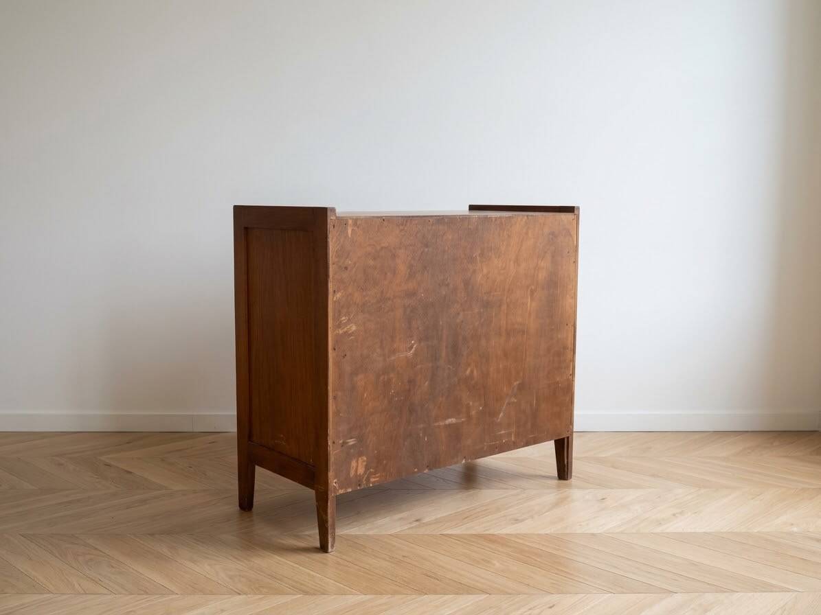 Scandinavian commode from the 1960s in wood.