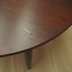 Table ronde en palissandre, design danois, années 1970, production : Danemark