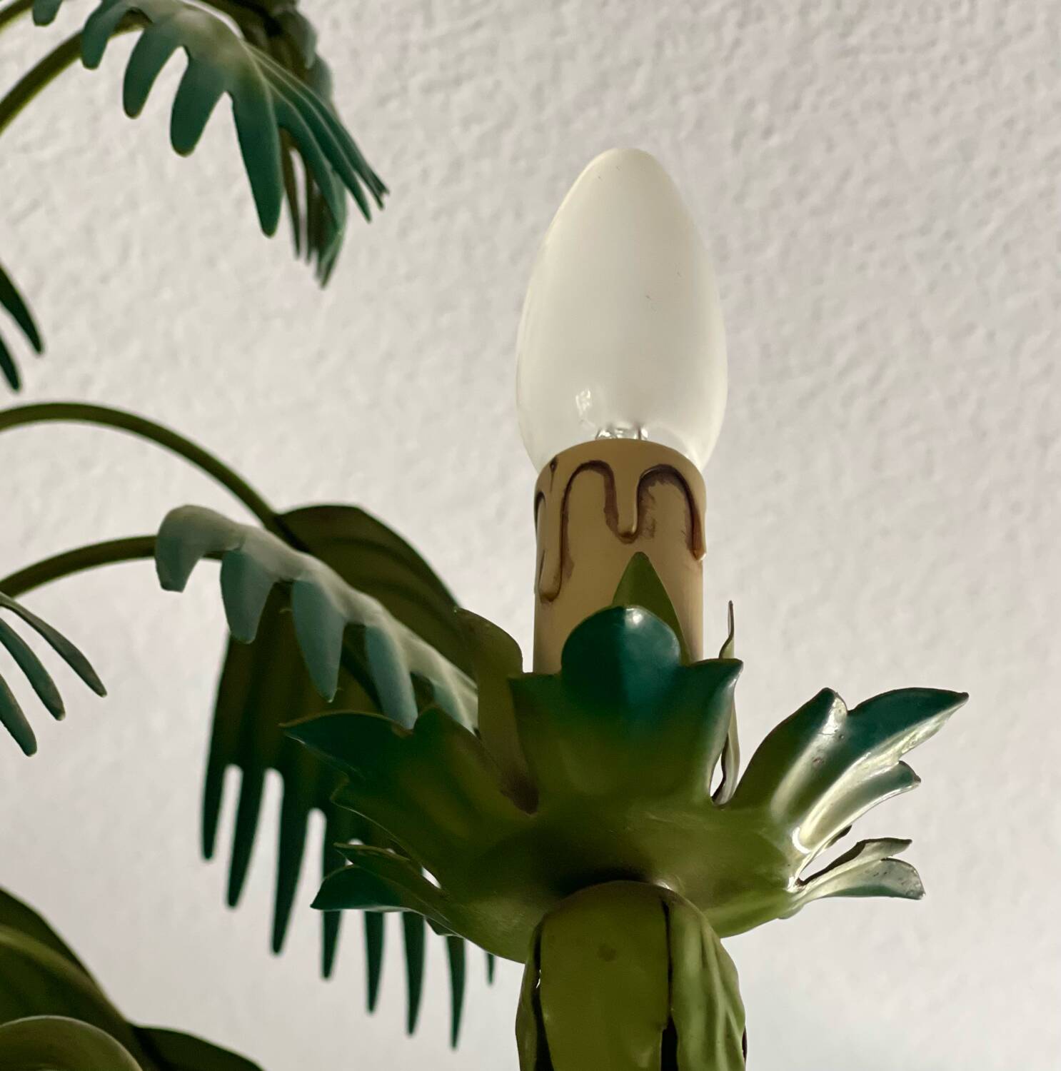 Tropical chandelier in sheet metal 1970.