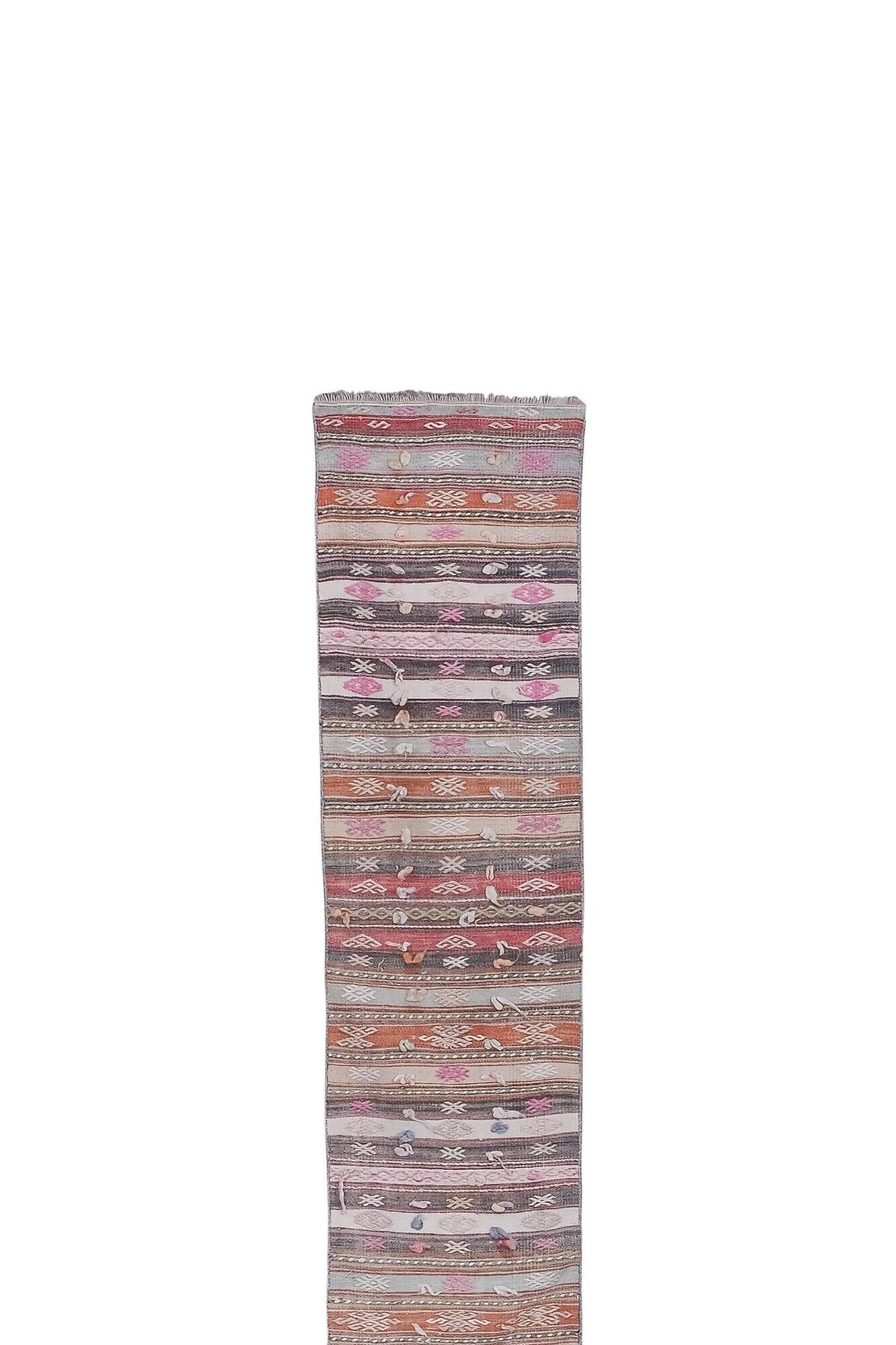 Vintage Turkish hallway rug 54x703 cm
