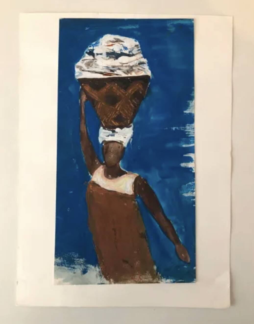 Illustration Woman with basket