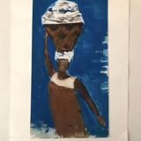 Illustration Woman with basket