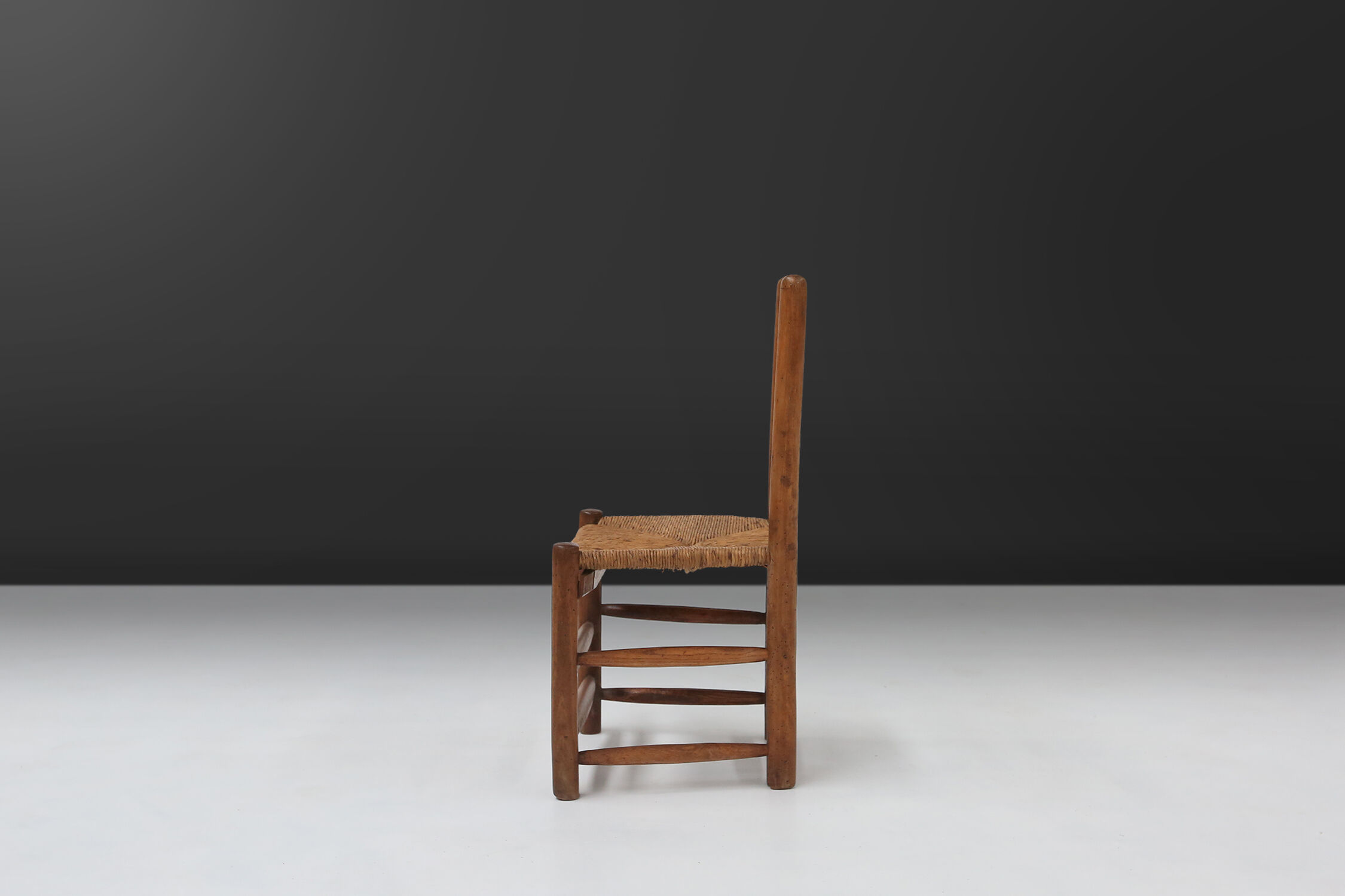 French rustic Wabi-Sabi chair 1850