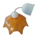 Suspension star orange glass