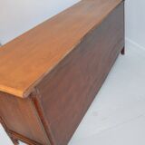 Buffet / Wooden and rattan sideboard 1960s / 1970s vintage