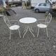 Wrought iron garden furniture