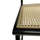 Chaise design Cesca modèle B32 en noir - structure noire