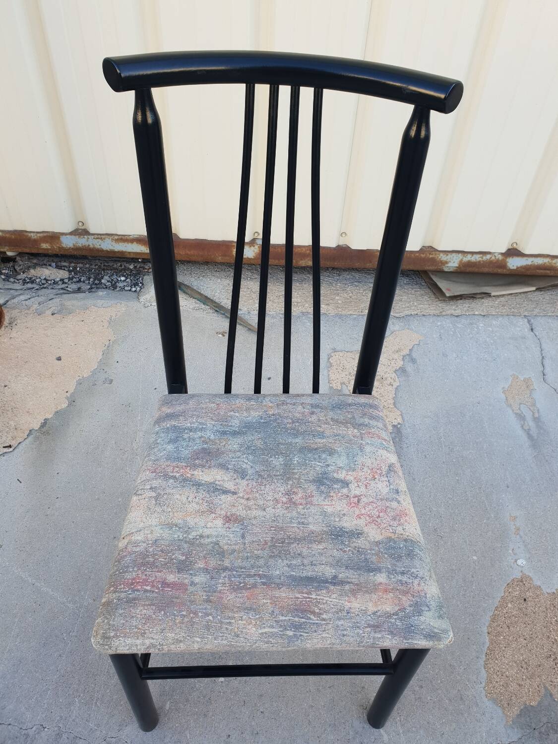Series of 4 designer chairs 1980